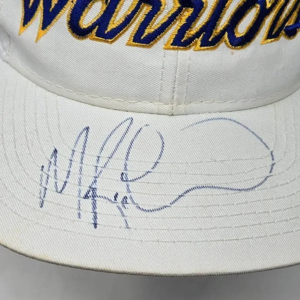 GOLDEN STATE WARRIORS SPORTS SPECIALTIES HAT DON NELSON MITCH RICHMOND SIGNED
